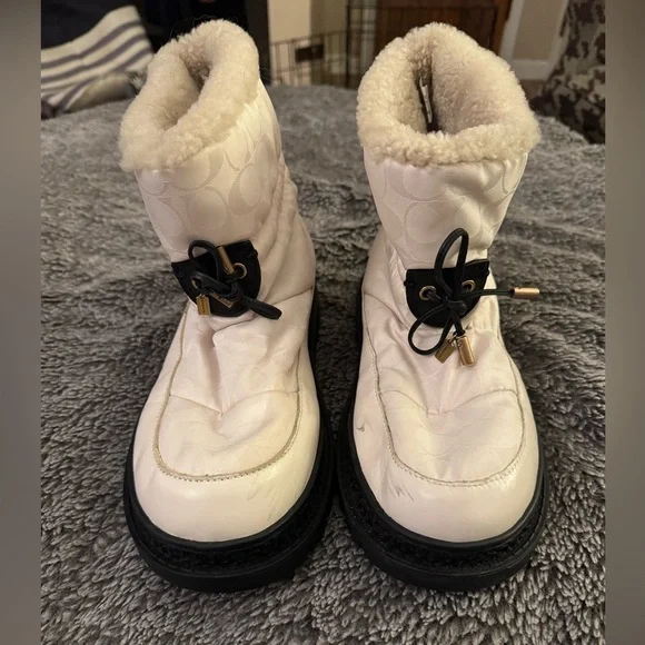 COACH Women’s Kailee Nylon Winter Boots - Picture 10 of 16